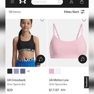 Girls Sports Bra